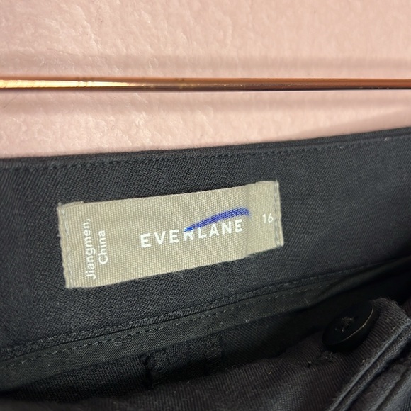 Everlane The Fixed-waist Stretch Cotton Pant. Size 16 - Picture 6 of 11